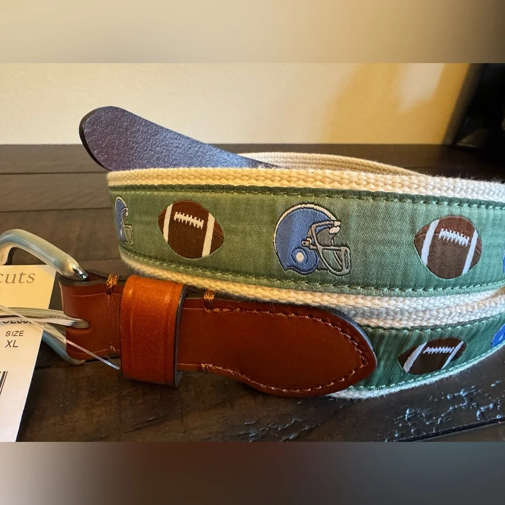 Crewcuts Brown Football Belt